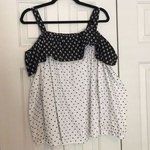 LOFT Cold Shoulder Blouse